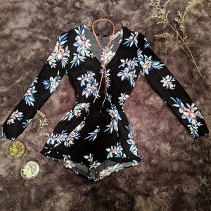 Forever 21 floral romper